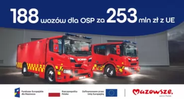 Strażacy z Warszawy i podwarszawskich powiatów dostaną nowe wozy